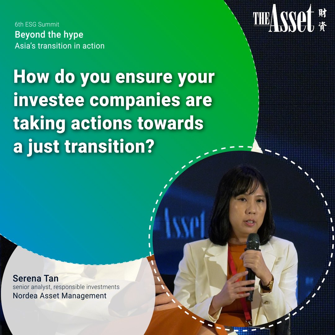 How do you ensure your investee companies are taking actions towards a just transition?